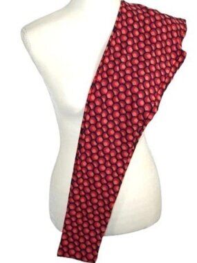 LuLaRoe Leggings OS One Size Mermaid Scales Polka Dot Circles Red Black